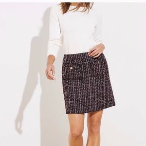 NWT Loft Plus Tweed boucle shift skirt, size 22